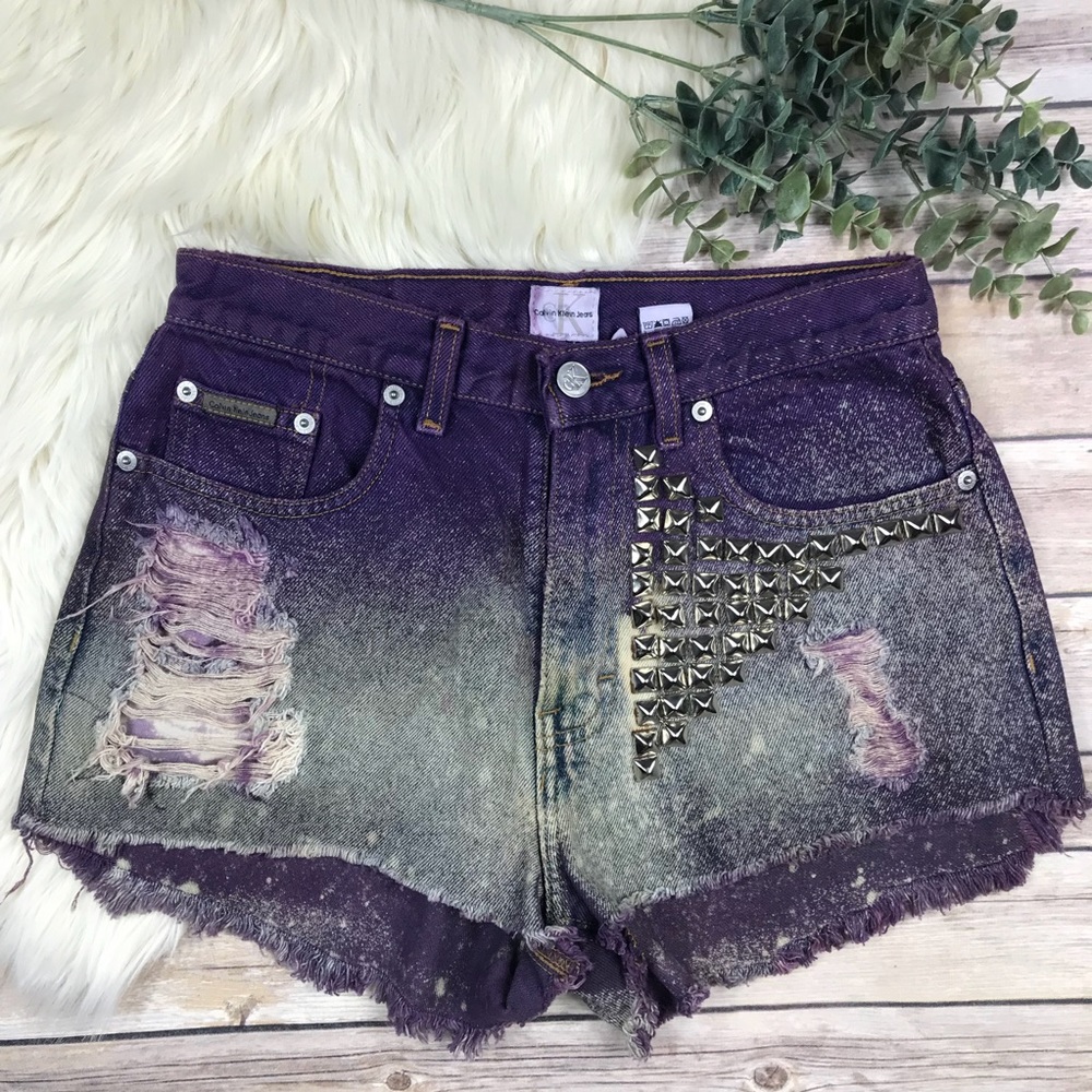 Vintage Calvin Klein High Waist Distressed Cutoffs